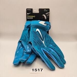 NIKE SUPERBAD 6.0 TURQUOISE BLUE DX4520-422 SIZE 4XL FOOTBALL GLOVES